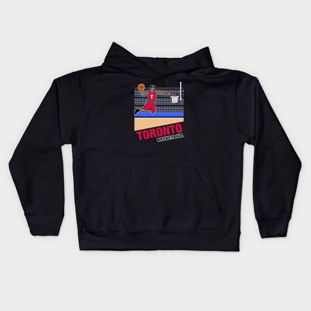 Toronto Basketball Kids Hoodie by MulletHappens